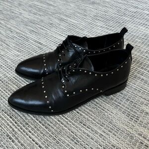 M.Gemi Studded Leather Oxfords